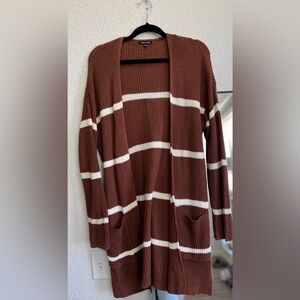 Pink Clover calf length sweater cardigan size small